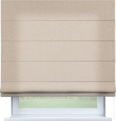 Римская штора «Кортин», канвас кофе с молоком, для проёма