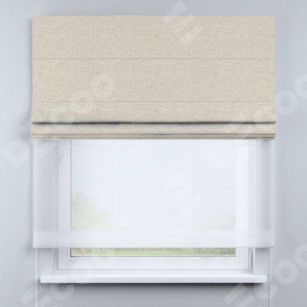 Римская штора «Кортин» день-ночь, стиф димаут молочный