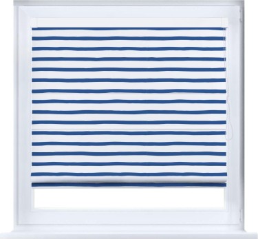 Римская штора «Кортин» кассетная «Морская полоска»