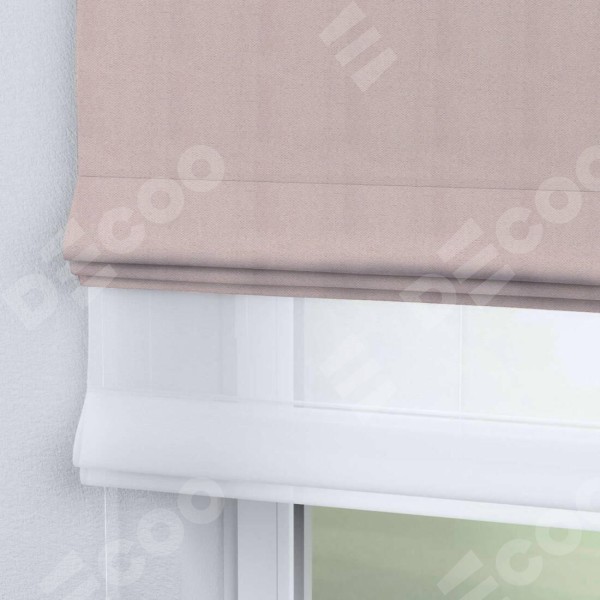 Римская штора «Кортин» день-ночь, ткань блэкаут с блеском сиреневый