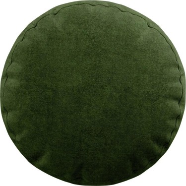 Подушка круглая Cortin вельвет тёмно-салатовый