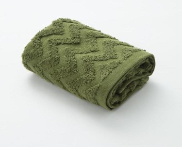 Полотенце махровое LoveLife Zig-Zag 70*130 см, цв. темная трава,100% хл, 360 гр/м2