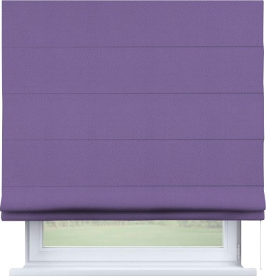 Римская штора «Кортин»,  блэкаут однотонный, сиреневый