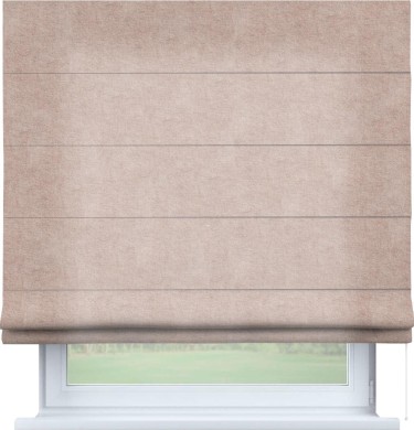 Римская штора «Кортин», канвас пудровый, для проёма