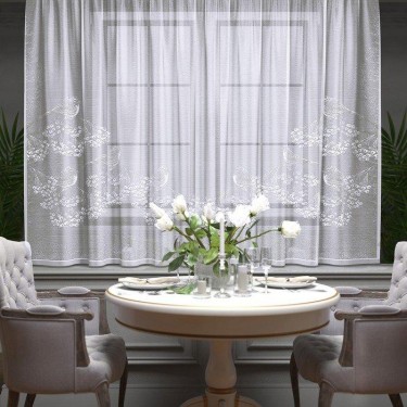 Штора без шторной ленты К28Н 165 х 200 см, белый, пэ