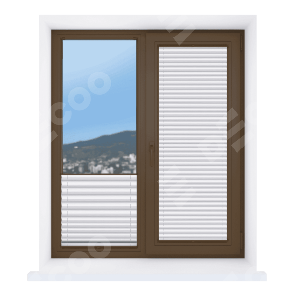 Штора плиссе Корона белый