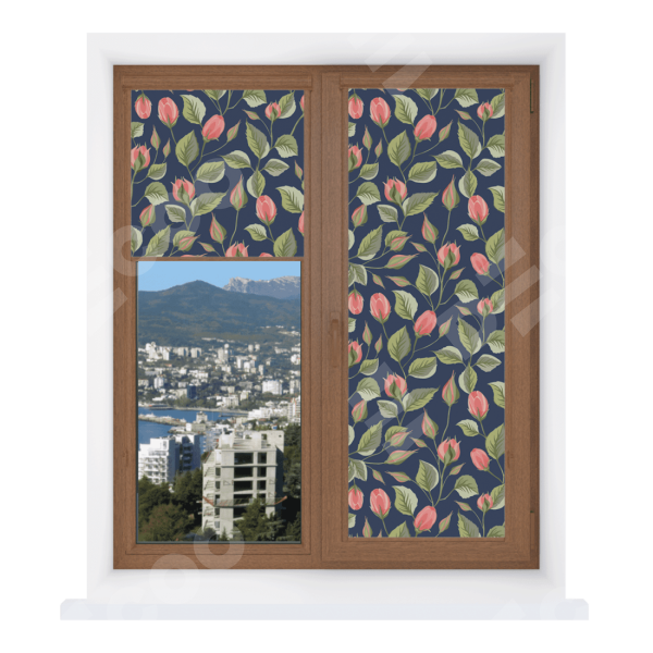 Рулонная штора Уни 2 с принтом Красная роза