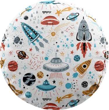 Подушка круглая Cortin «Космическое приключение»