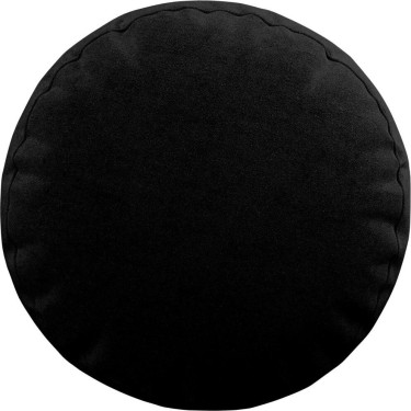 Подушка круглая «Кортин» канвас черный