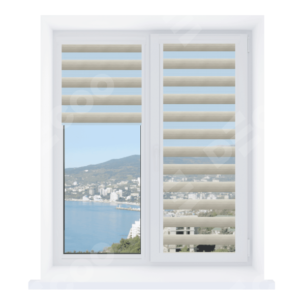 Рулонная штора День-ночь Уни 2 Libra серый